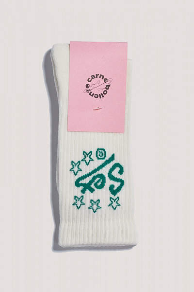 Носки CARNE BOLLENTE AW26SK0204_White w