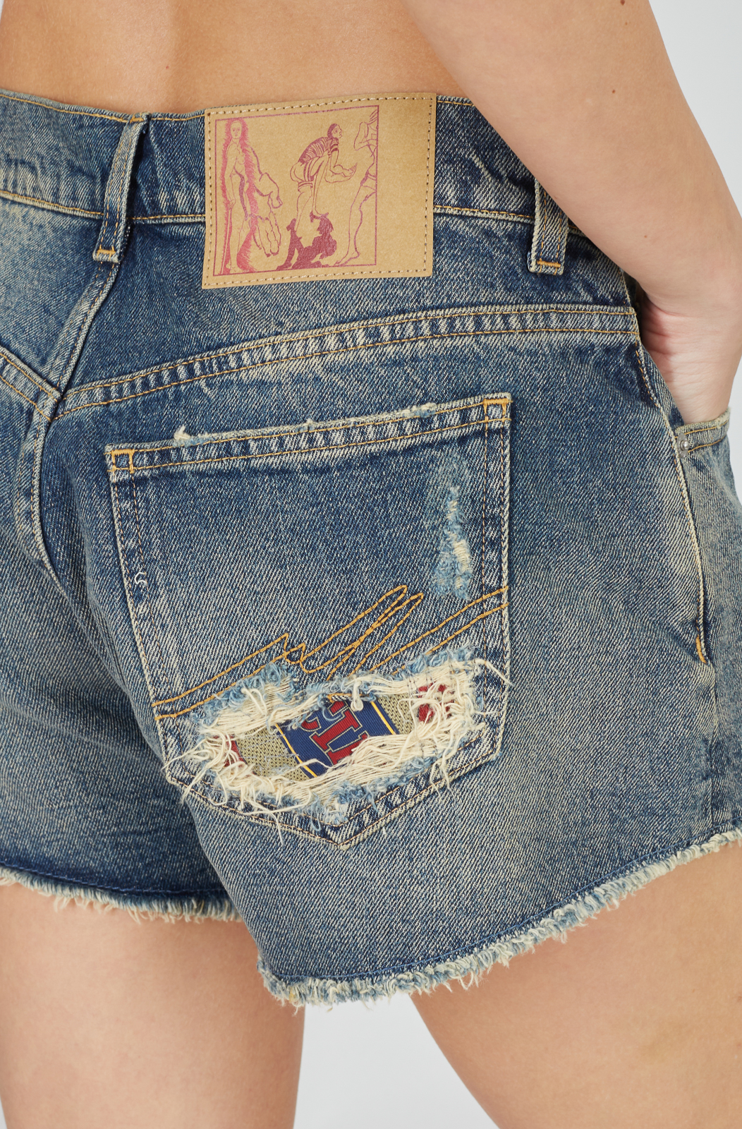 Джинсовые шорты Martine Rose 269WD14537 2