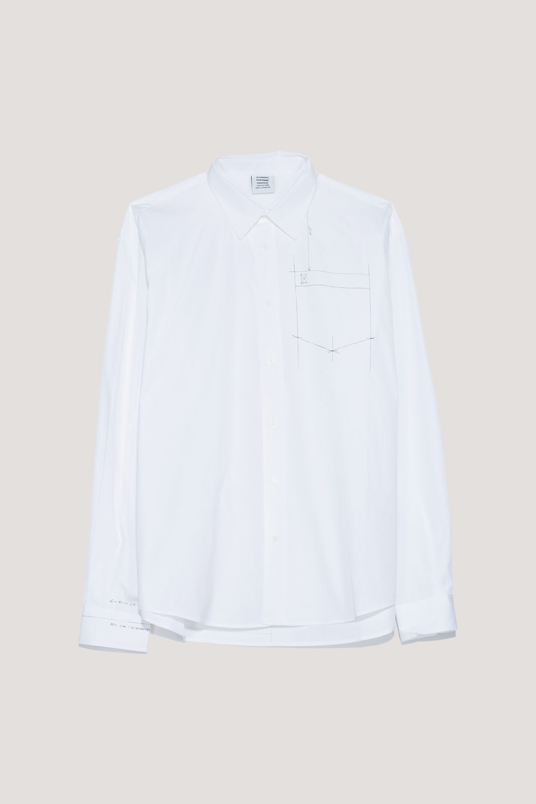 Рубашка Vetements MH27SH046W