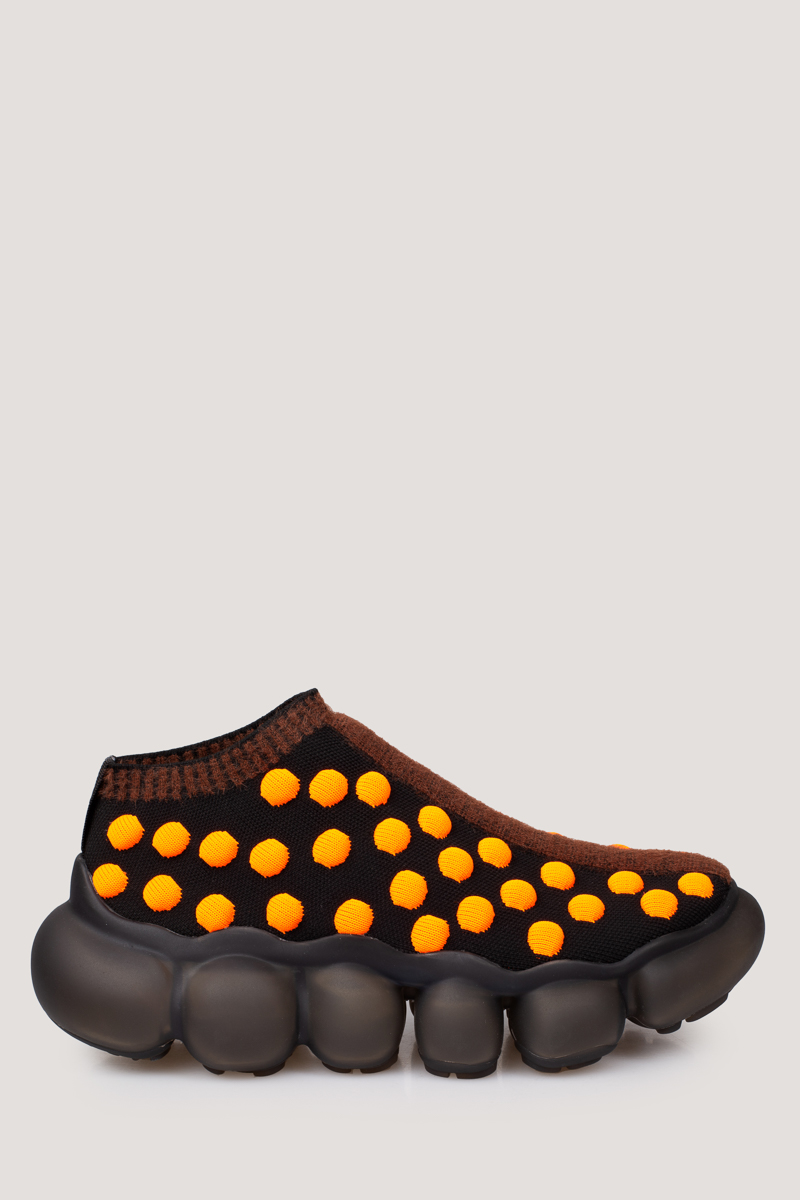 Кроссовки grounds 04low trainer with middlestripe black orange