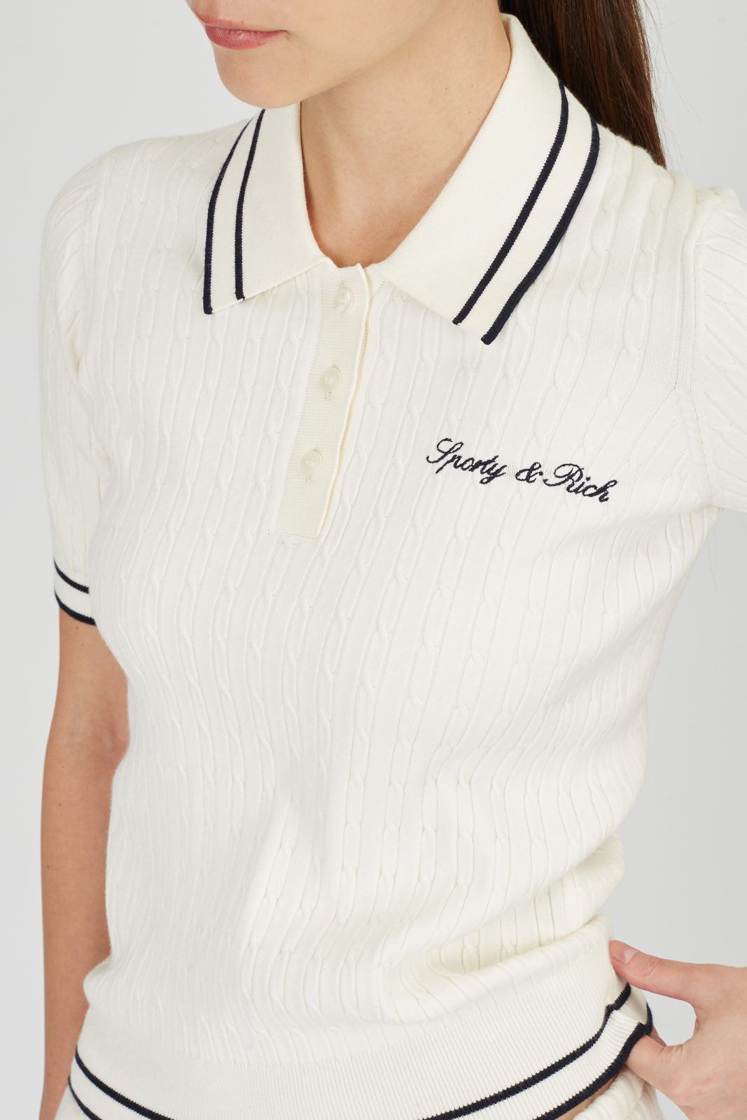Поло Sporty & Rich TO06875326WH