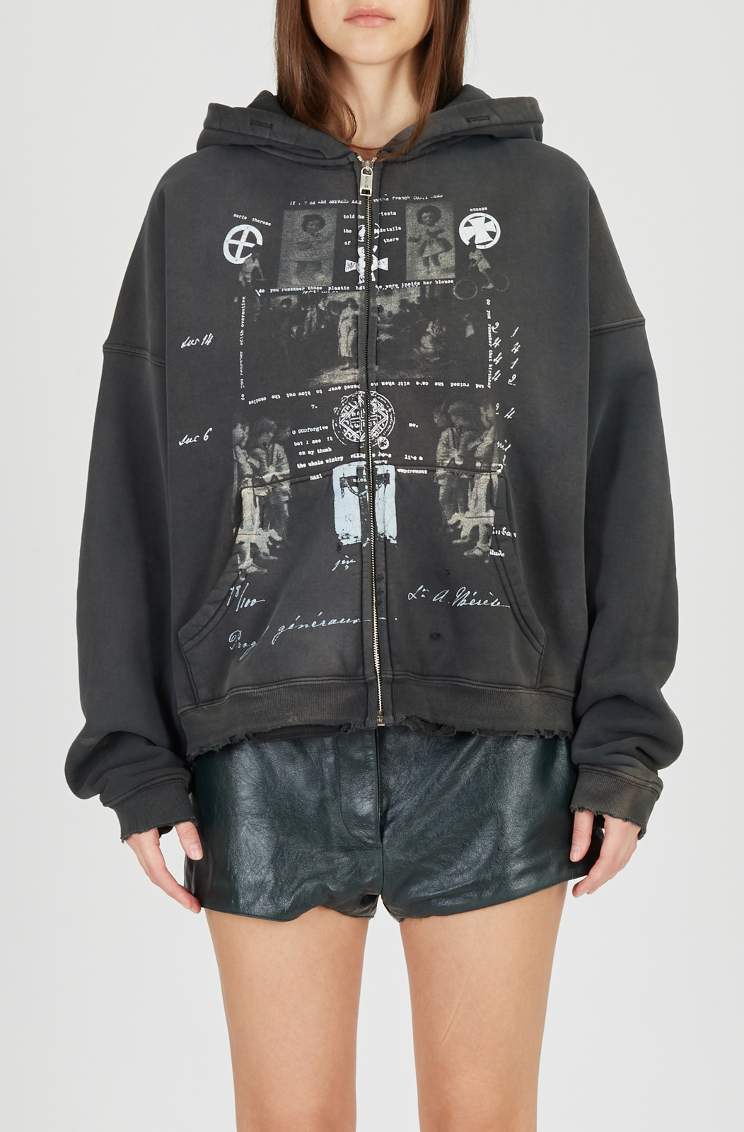 Худи Enfants Riches Deprimes 02-0523	Djagilev's Grave Zip Up Hoodie
