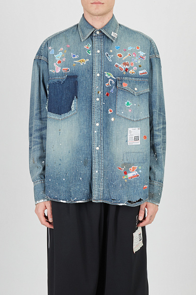 Рубашка деним Maison Mihara Yasuhiro J16SH125 2