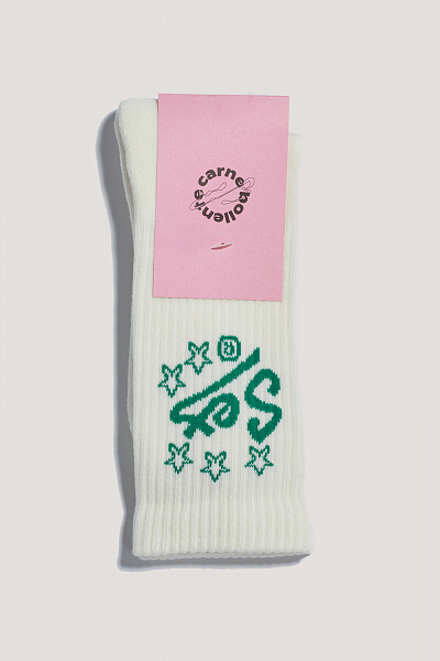 Носки CARNE BOLLENTE AW26SK0204_White w