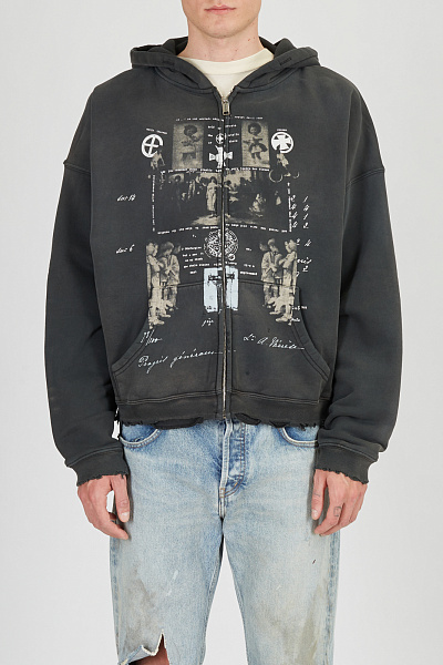Худи Enfants Riches Deprimes 02-0523	Djagilev's Grave Zip Up Hoodie 2