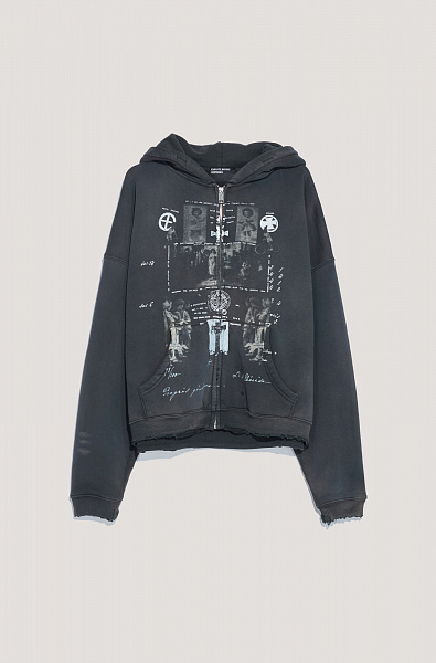 Худи Enfants Riches Deprimes 02-0523	Djagilev's Grave Zip Up Hoodie