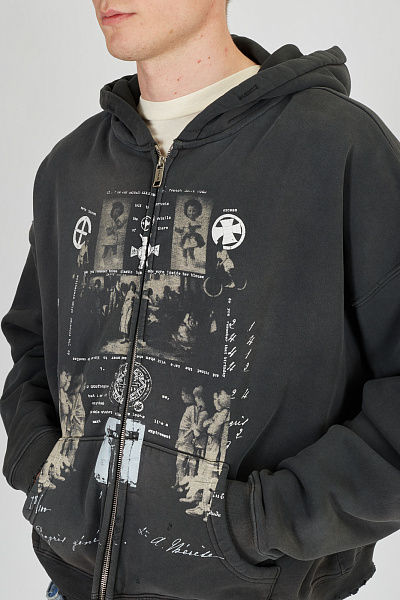 Худи Enfants Riches Deprimes 02-0523	Djagilev's Grave Zip Up Hoodie 2