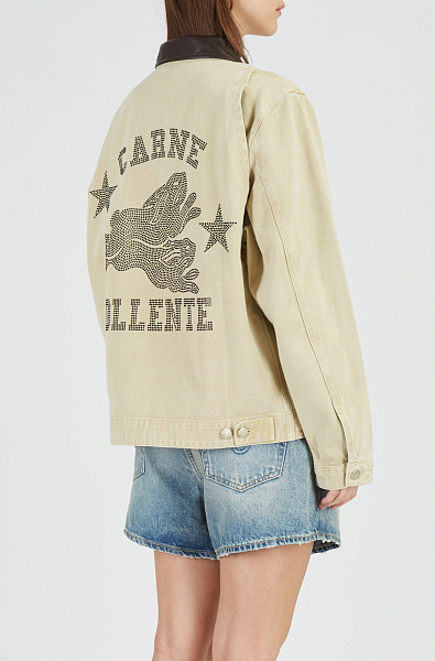 Куртка CARNE BOLLENTE SS26DJK0101 Moto Rabbit Rides Again 2