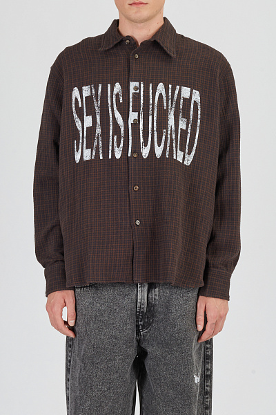Рубашка CARNE BOLLENTE AW26OSH0101_Check 2