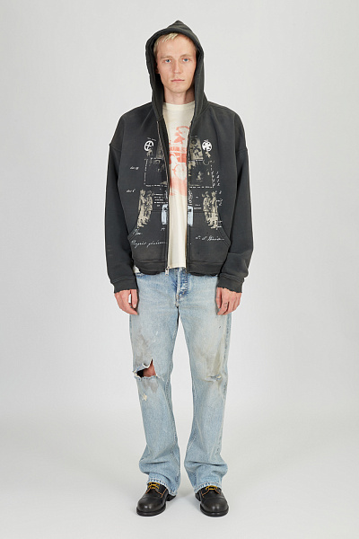Худи Enfants Riches Deprimes 02-0523	Djagilev's Grave Zip Up Hoodie 2