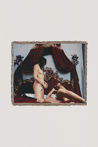 Плед CARNE BOLLENTE AW26BLK0102_Allover